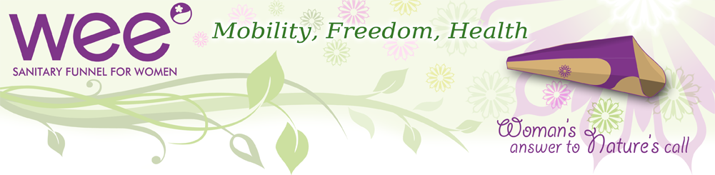 Wee -- Freedom, Mobility, Health | Sanitary Funnel For Women | Woman's Answer to Nature's Call
